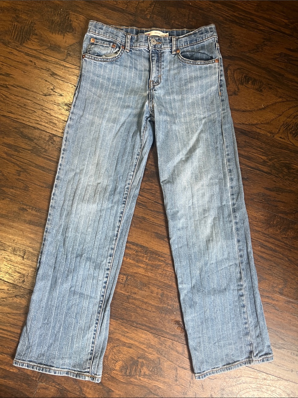 Levi’s girls wide leg pinstripe jeans size 12